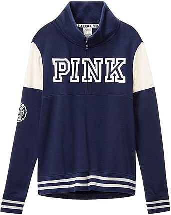 half zip pink sweater