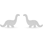 Boma Jewelry Sterling Silver Brontosaurus Dinosaur Stud Earrings