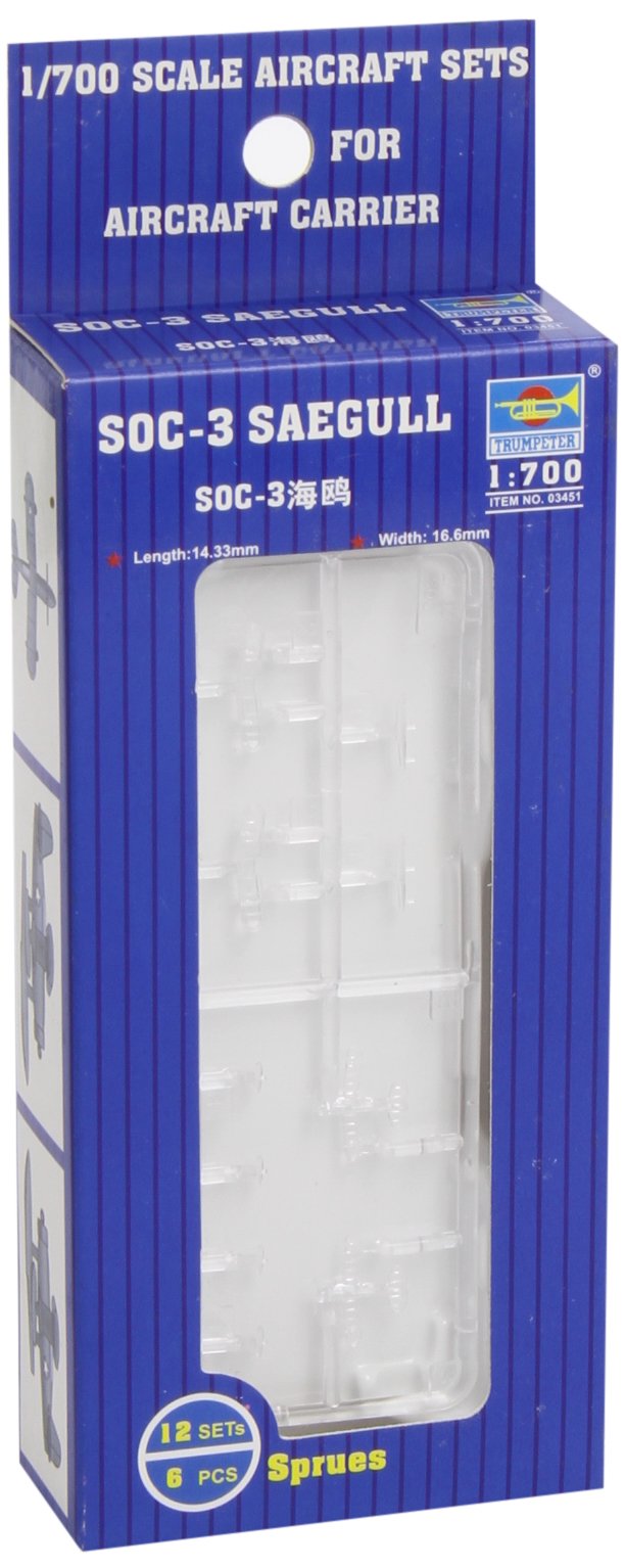 Trumpeter 1:700 - SOC-3 Seagull Scout Plane (12 pcs)