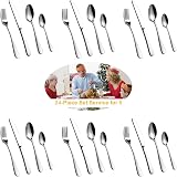 BEWOS 24-Piece Stainless Steel Cutlery Set Service for 6 Mirror Finish view 7