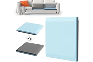 Sellmazon Couch Cushion Support for Sagging Cushions 20''x20'', Two in One Sofa Cushion Support to Repair Sagging Seats, Lift Saggy Seats, Extend Couch's Life, Blue & Grey 1PC