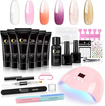 Amazon 6pcのポリジェル セット ネイルポリジェルセット 36wネイルライト付きセット マニキュアセット 長さ出しジェル ポリ ゲル初心者用 セット ジェルネイル カラー セルフネイル キット 2色はカメレオンポリジェル 温度変化可 Twinkle Store ビューティー 通販 Amazon 6pcのポリジェル セット ネイルポリジェルセット 36wネイルライト付きセット マニキュアセット 長さ出しジェル ポリ ゲル初心者用 セット ジェルネイル カラー セルフネイル キット 2色はカメレオンポリジェル 温度変化可 Twinkle Store ビューティー 通販