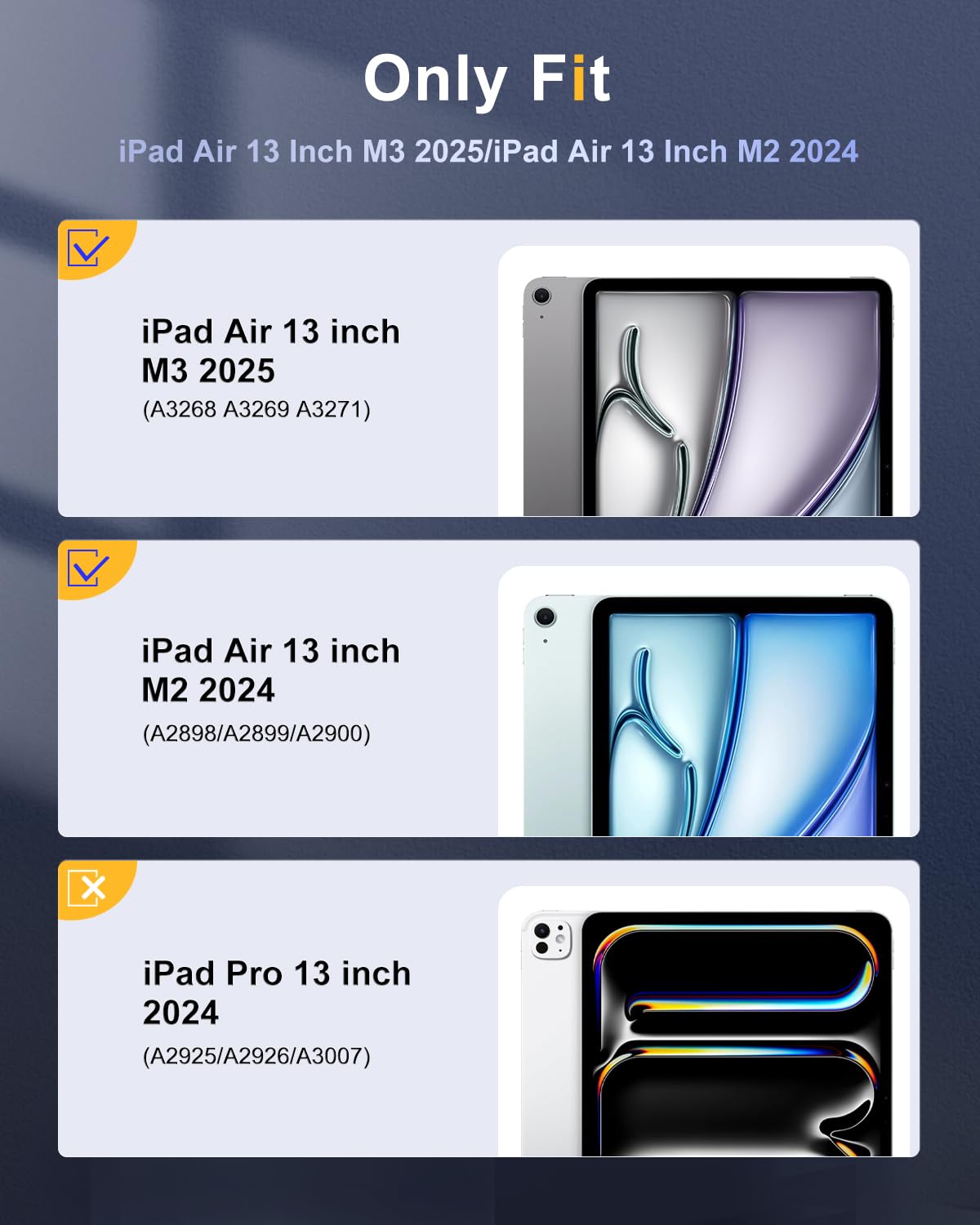 TiMOVO Case for New iPad Air 13 inch (M3/M2-2025/2024) with Pencil Holder, Slim Stand Protective Cover with Clear Transparent Back Shell for iPad Air 13 inch, Auto Wake/Sleep, Light Gray