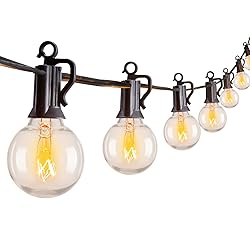 Outdoor String Light 50Feet G40 Globe Patio Lights