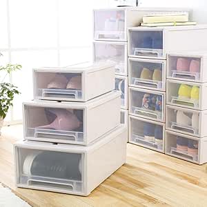 XUZHANG Caja de Almacenamiento cajón Transparente Caja de