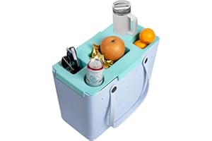 DGLOZE Topper Tray for Bogg Bag – Cup Holder & Storage Lid Compatible with Bogg Bag XL - For Stanley 30 oz 40 oz – Outdoor Beach Tray Topper Insert – Easy to Clean (Mint Green)