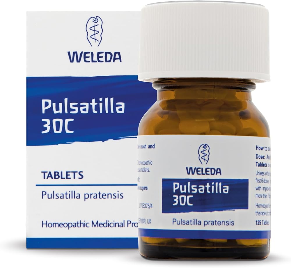 Weleda Pulsatilla 30C 125 Tabs Homeopathic Medicine Vegetarian