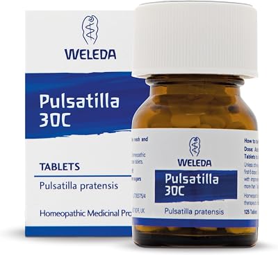 Weleda Pulsatilla 30C 125 Tabs Homeopathic Medicine Vegetarian