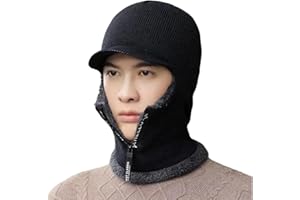 DLOULP Warm Trapper Hat Warm Scarf Stylish Cap Unisex Cold Weather Windproof Thick Insulate Hat with Neck Gaiter Windproof Cy