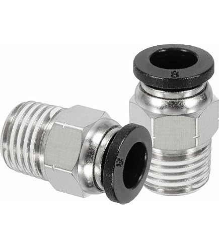 CEKER 5-Pack 3/8″ OD X 1/2″ NPT Female Thread Push-to-Connect Fittings – Brass, 150 PSI, For Air & Water Lines, Corrosion-Resistant