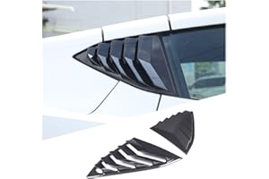 TOYCIDFG for Corvette C8 2020-2024 Rear Side Window Louvers Cover Trim Racing Style Triangular Window Glass Blinds for Chevrolet Corvette C8 Manual Convertible Version (Carbon Fiber Grain)