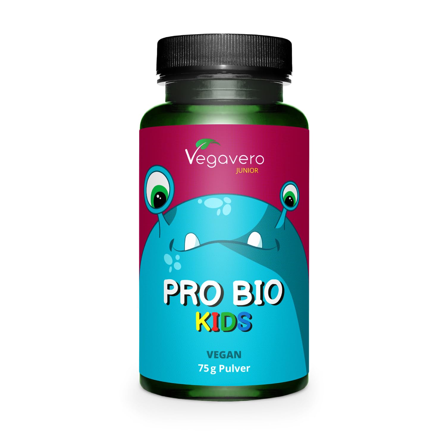 Vegavero Organic Probiotics for Kids | NO Additives | Organic Prebiotic Inulin and 5 Bacterial Strains with 10 Billion CFU | for Children 3+ Years | 75g Powder | Spoon Included