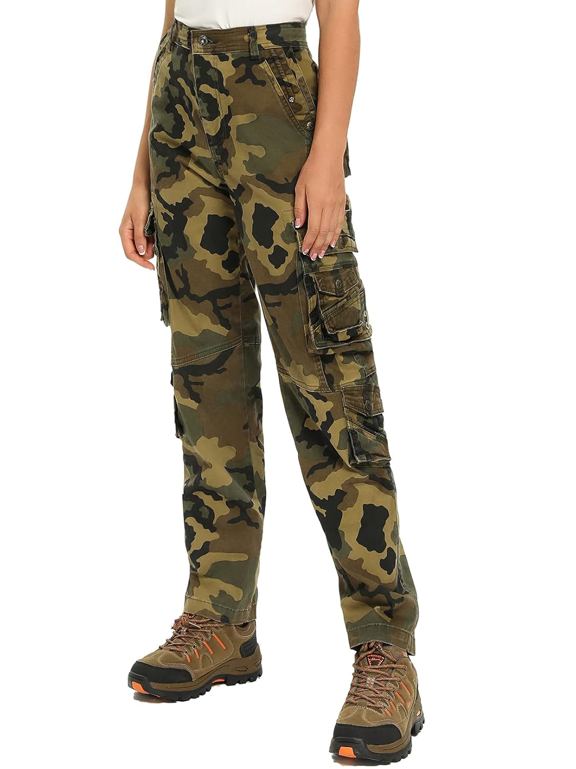 Buy Women's Army Pants Casual Tactical Military Combat Hiking Cargo
