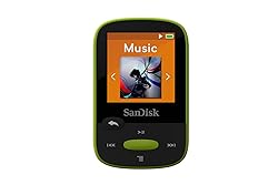 SanDisk 8GB Clip Sport MP3 Player, Lime - LCD
