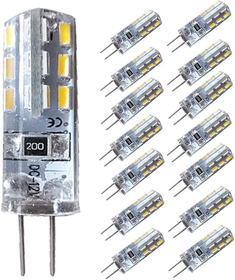 Kitabulb G4 1 5 W Led Lampen 24 X 3014 Smd 110 Lumen Vervanging Voor 10w Halogeenlampen 12v Dc Koud Wit Stralingshoek 360 Graden Led Lampen Led Lampen Verpakking Van 14 Stuks Amazon Nl