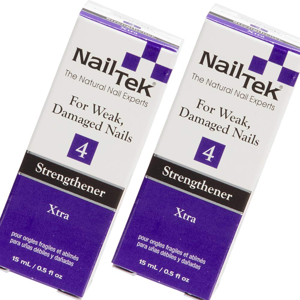 Nail Tek Xtra 4, Nail Strengthener for Weak and Damaged Nails, 0.5 oz, 1-Pack : Nail Repair Products : Beauty
