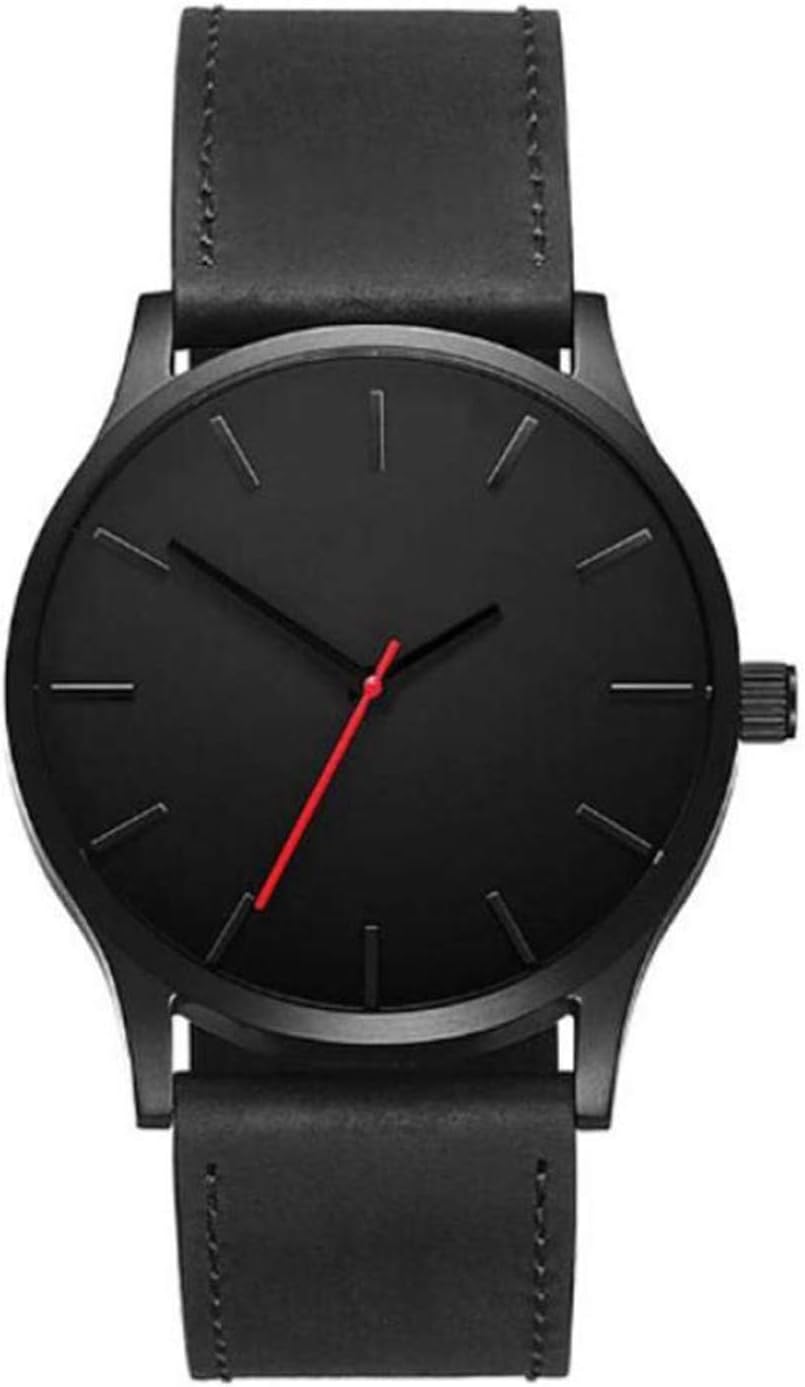 freedomer Men Watch Casual Simple Large Dial Leather Quartz Wristwatches Men Sport Watches Relogio Masculino
