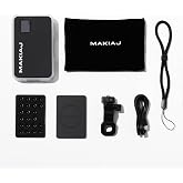 Makiaj Mini Content Light &ndash; Portable Rechargeable LED Beauty Light for Phone, Selfies, Video, Makeup &amp; Streaming &ndash; Adjustable Brightness &amp; Color Temperature, USB-C, Magnetic Mount
