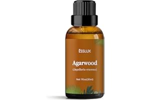 Essential Oil, ESSLUX Agarwood Aromatherapy Oils, Woody Wood Scents for Diffuser, Massage, Soap, Candle Making, Perfume, 30ml