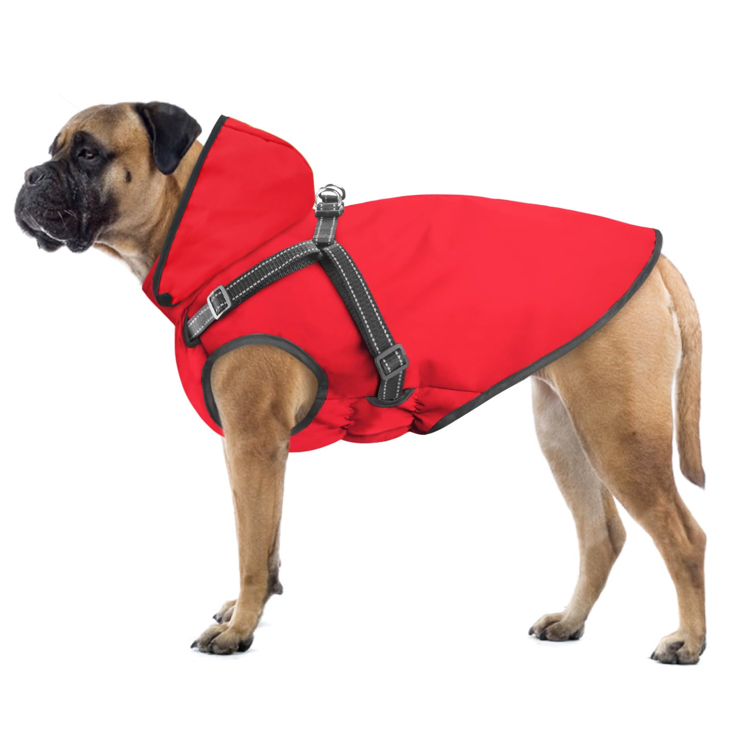 Mosucoirl Dog Raincoat & Hoodie - Waterproof, Reflective, Adjustable Rain Jacket for Small to Large Dogs & Puppies