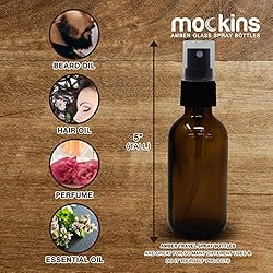Mockins 24 Pack Amber 2 Oz Glass Spray Bottle | The