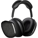 MONOCARBON Real Carbon Fiber Case for Airpods Max,Military Grade Protective Hard Cover for 2024 New and Old Apple Airpods Max Headphone from Daily Scratch,High-End Luxury Essential Accessories