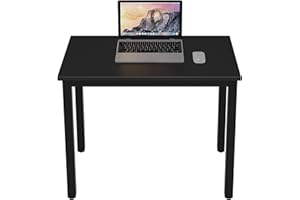 DlandHome 31.5 inches Small Computer Desk for Home Office Activity Table Writing Table for Small Spaces Study Table Student Laptop Desk Black DND-AC3CB-8040