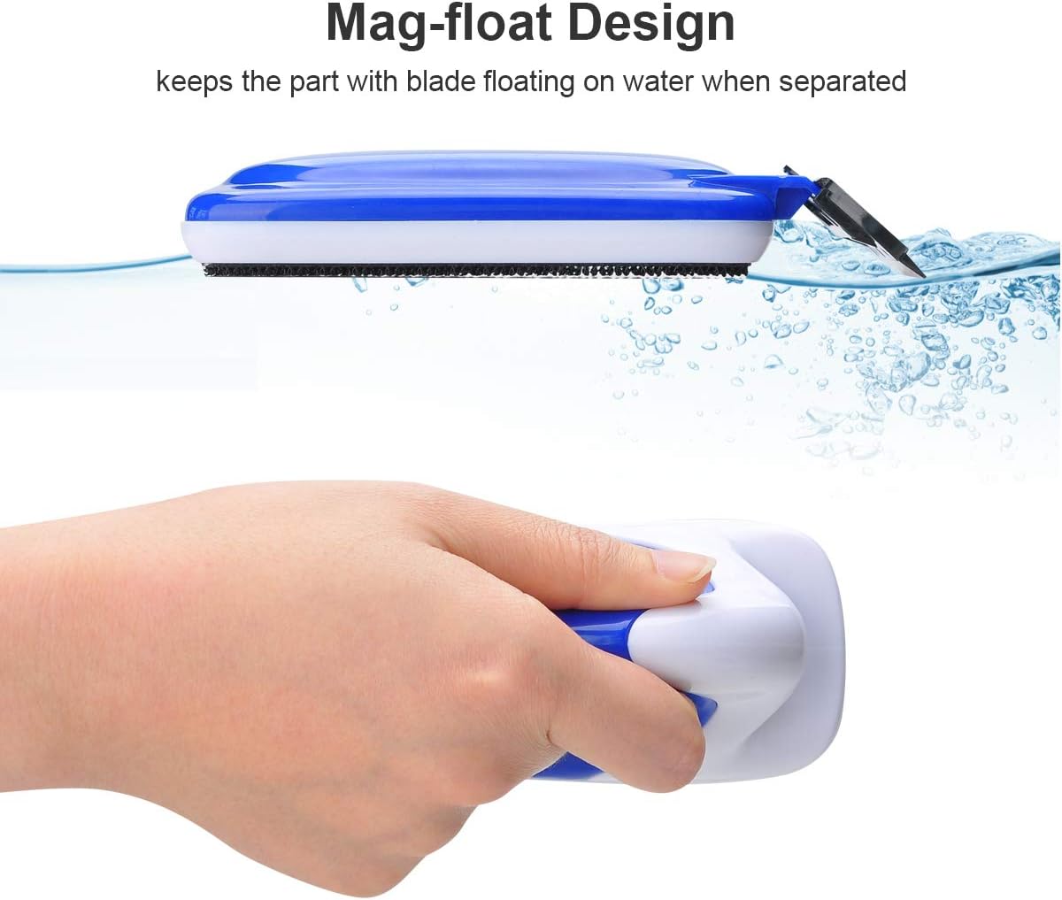 aquarium cleaners lychee fish tank cleaner magnetic scrubber with detachable blade aquarium algae scraper glass cleaning brush s fish tank cleaning brush pet supplies uni tankers dk