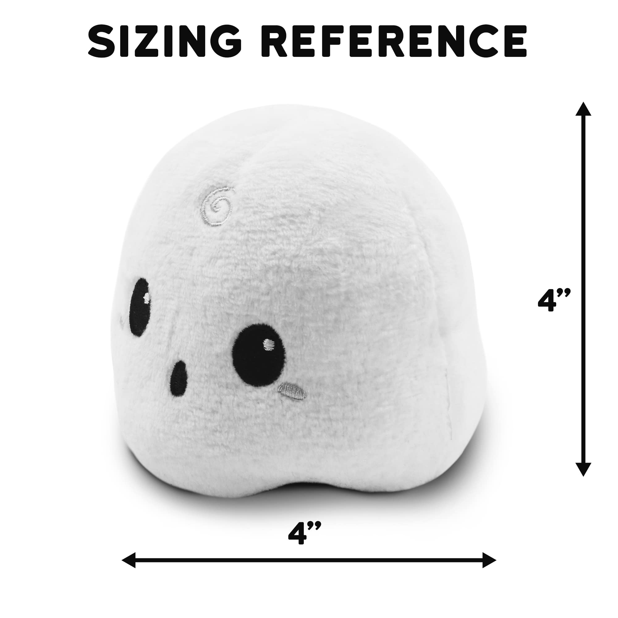 TeeTurtle - The Original Reversible Ghost Plushie - Blue + Purple - Cute Sensory Fidget Stuffed Animals That Show Your Mood - Perfect for Halloween!