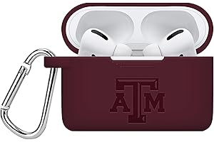 AFFINITY BANDS Texas A&M Aggies Engraved Silicone Case Cover Compatible with Apple AirPods Pro (Maroon)