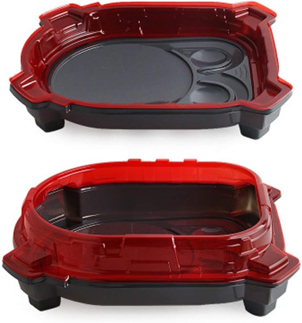 Thickening Blasting Gyro Toy Fighting Disc Exciting Duel Spinning Gyro Stadium Arena for Burst Gyro Toys&(Color:Red)