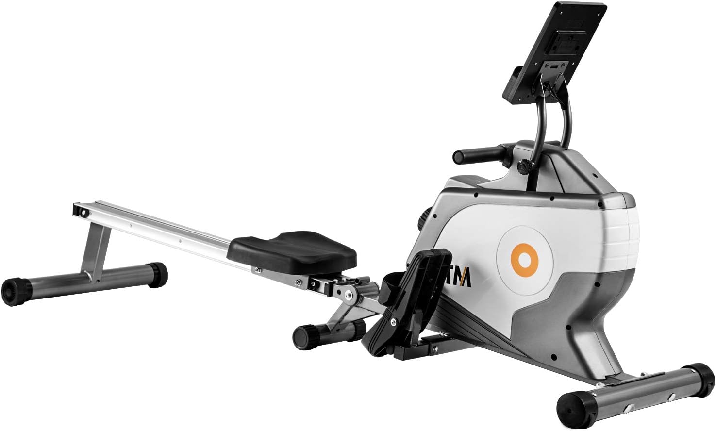 DuraB Rowing Machine for Home Use, Magnetic Rowing Machines Foldable Indoor 120kg, with Magnetic Clamping System, LED Monitor, 4kg Flyweight and 8 Levels Resistance Adjustment for Home Gym