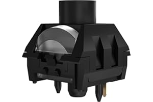 ZJMEHTY Kailh Box Dark Chocolate Pre lubed Switches for Mechanical Keyboard,5 pin Linear/55gf/Water&Dustproof/RGB/POM Material Switches(Dark Chocolate,72p)