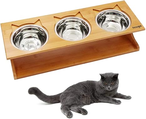 Petsoigne Haute Gamelle Pour Chat Et Chiot Bol Incline Pour Chat Et Chien Avec Support En Bois 3 Bols Acier Inoxydable Amazon Fr Animalerie Petsoigne Haute Gamelle Pour Chat Et Chiot Bol Incline Pour Chat Et Chien Avec Support En Bois 3 Bols Acier Inoxydable Amazon Fr Animalerie