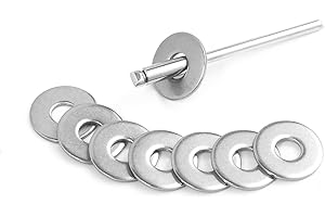 HZQX-ROP 220pcs Backup Rivet Washers, Stainless Steel Washers for Blind Pop Rivets Diameter 3/16"