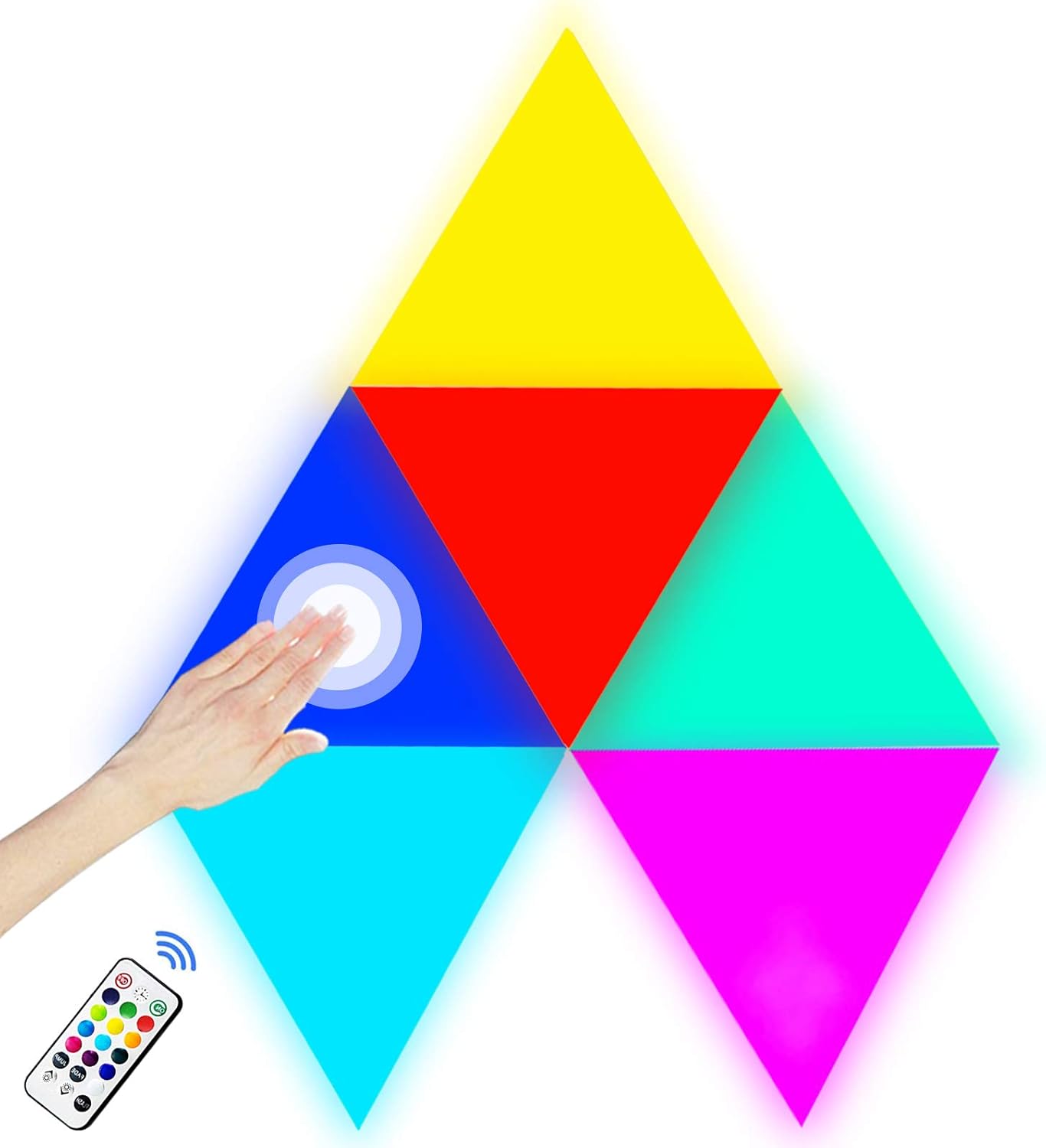 Triangle Wall Lights Smart LED Light Panels with Remote
