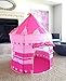 Pink Princess Castle Tent - Portable Play Tent For Girls - Indoor & Outdoor Use - Water Resistant - Foldable & Lightweight - Poles & Carry Bag Included By Sure Luxury
