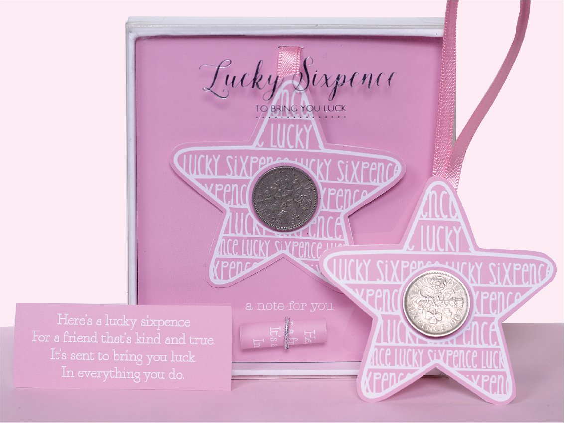 Deva Debut Lucky Orginal Sixpence | to Wish Your Friend Good Luck | Good Luck Gift
