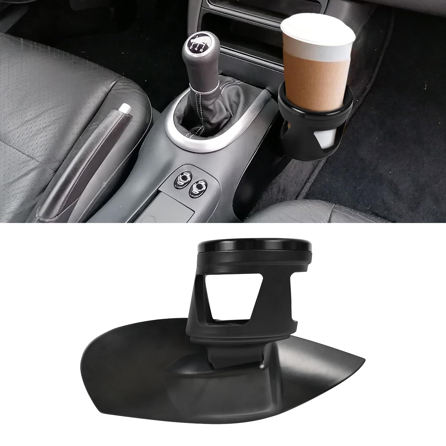 Photo 1 of BILLFARO Cup Holder with Base Mount, Center Console Left Hand Drive Side Passenger Drink Cupholder Insert for Porsche Boxster 986 1997-2004 for Porsche 996 1999-2004