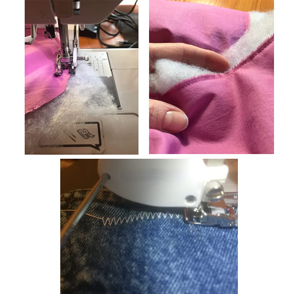 LNKA Open Toe Walking Foot W/Guide for Brother Sewing Machine Quilting and Sewing Stitch Through Multiple Layers