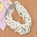 IPINK Women's Fashion Jewelry Pearl Multi-pearl Shell Necklace Chokers Chains Earring Jewelry Set