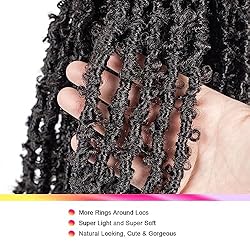 GUOHUI Super Light Butterfly Locs Crochet Hair 12