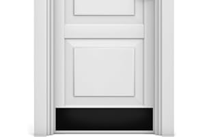 DECK THE DOOR DECOR Deck The Door - Door Kick Plate - Elegant Accent & Durable Protection - Anodized Aluminum - Includes Easy Self-Adhesive - 8x34", Satin Black