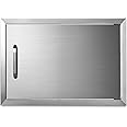 VEVOR BBQ Access Door 24W x 17H Inch, Horizontal Single BBQ Door Stainless Steel, Outdoor Kitchen Doors for BBQ Island, Grill Station, Outside Cabinet