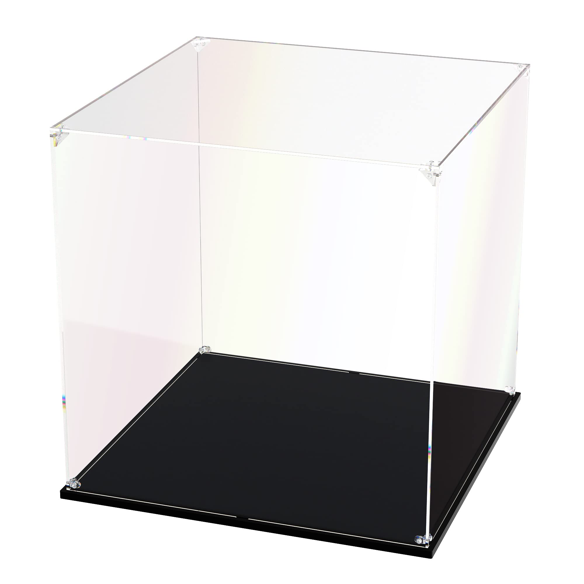 Photo 1 of Clear Acrylic Display Case, Self-Assemble Showcase for Collectibles, Action Figures, Dolls, Toys - Alternative Glass Box for Commemorative Gifts(14x14x14 inch, 35x35x35 cm)