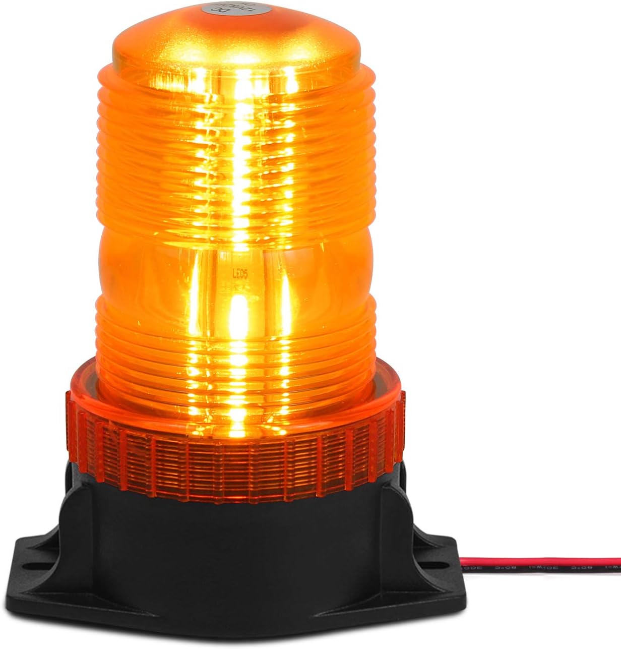 Linkitom 30LEDS Amber/Yellow Emergency Warning Flashing Safety Strobe Beacon Light for Forklift Truck Tractor Golf Carts UTV Car Bus 12-30V