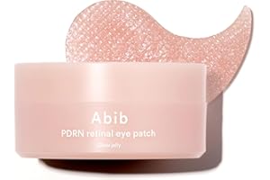 Abib PDRN Retinal Eye Patch, Hydrogel Masks for Dark Circles, Puffiness, Fine Lines, 60 Patches, 84g, with Niacinamide, K-Beauty Skincare