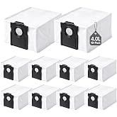 10-Pack 4L Dust Bags Compatible with Dreame D10 Plus Gen 2, D20 Air Plus, L10s Plus and GoVac 200 Robot Vacuums, Disposable Replacement Vacuum Bags