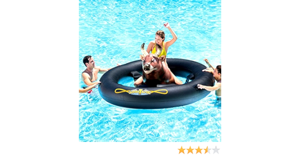 bull riding pool float amazon