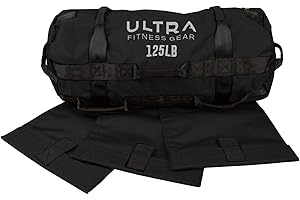 ULTRA FITNESS GEAR Ultra Fitness Workout Exercise Sandbags - Heavy Duty Sand-Bag, Functional Strength Training, Dynamic Load Exercises, WODs, General Fitness and Military Conditioning
